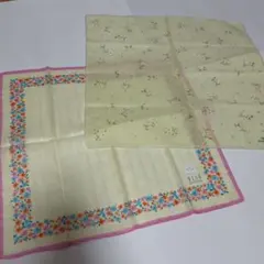 ☆ハンカチ2枚セット☆ELLE☆U.P renoma
