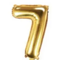 7 数字 風船 ナンバー バルーン　7番のみ