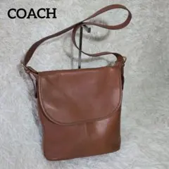 COACH オールドコーチ グラブタンレザー がま口 ブラウン A4収納 大