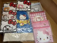 ハローキティ50周年ハローキティ ポーチセットとトートバッグとステッカーセット