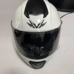 MOTORHERO M-MAC2 ホワイト フルフェイス ヘルメット カバー付きのサムネイル