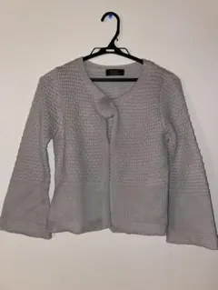 oeillet グレー ニットカーディガン Mサイズ