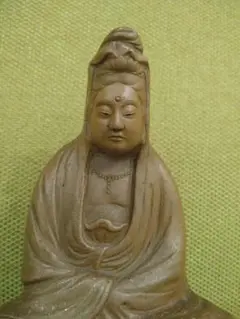 ♥陶製　とても古い　仏像　１　座像　仏様　仏壇　仏具　骨董 ♥陶製 とても古い 仏像 1 座像 仏様 仏壇 仏具 骨董 ♥陶製