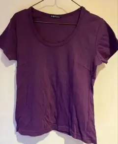 紫とオレンジの半袖Tシャツ　2枚セット