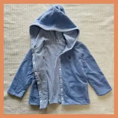 Ralph Lauren ラルフローレン　水色　フード付　アウター　リバーシブル