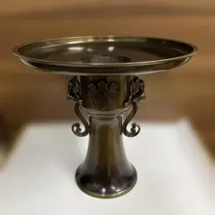 金属製 薄端　花瓶 桐紋装飾 華道 仏具　茶道具 金属製 薄端 花瓶 桐紋装飾 華道 仏具 茶道具 - メルカリ
