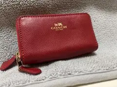 COACH レッド コインケース