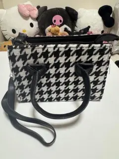 ハウンドトゥース ショルダーバッグ