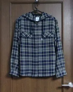 Via Cormor フード付きチェックシャツ Mサイズ未使用