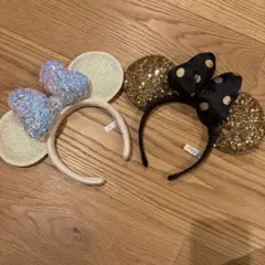 ミッキー耳カチューシャ2個セット