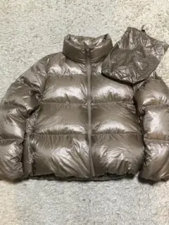 美品　ユニクロ　ウルトラライト　ダウン　ジャケット　短丈　光沢　平成ギャル