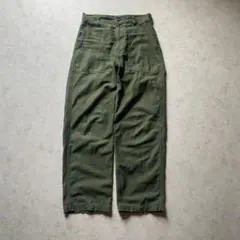 美品 実物 70s ベイカーパンツ アメリカ軍 OG-107 コットンサテン
