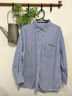 INGNI シャツ ストライプ 長袖 M カジュアル 秋服