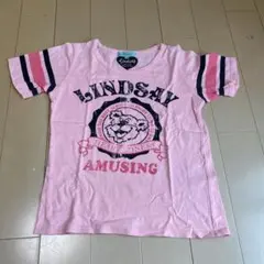 Lindsay ピンク Tシャツ M 150㎝　キッズのサムネイル