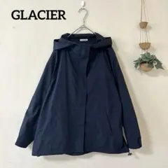 GLACIER グラシア マウンテンパーカー L ネイビー ハニーズ きれいめ黒