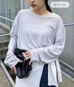 CIAOPANICTYPY サイドスリットシアートップス　grayのサムネイル