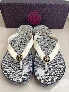 TORY BURCH ビーチサンダル ブラック サイズ6