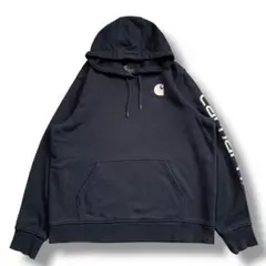 F626　【即購入OK】　carhartt　スウェットパーカー　M相当　ブラック