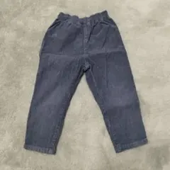 ブルーグレー　コーデュロイパンツ　100