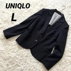 【ユニクロ】 テーラードジャケット ポケット付き 2つボタン 長袖 シンプル