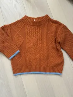 BREEZE ケーブル編み ニットセーター 90