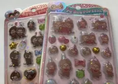 モンチッチ ぷっくりシール 3点セット 新品 POPSEAL まとめ売り レトロ