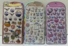 【正規品】うるちゅる スンスン コットンパフィー スヌーピー キティ 3枚セット