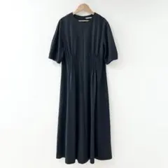 セオリーリュクス 23AW 完売ウォッシャブルロングワンピース 38 黒