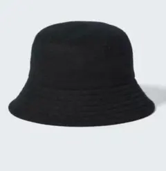 UNIQLO ブラック バケットハット ウール風
