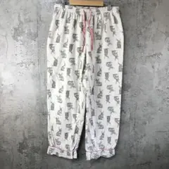 B675古着　y様専用　柄パンツ　パジャマパンツ　ベージュ　90s Y2K