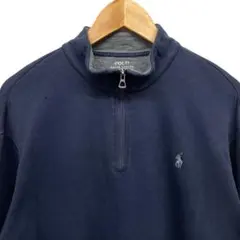 Ralph Lauren ラルフローレン ハーフジップ 刺繍ロゴ スウェット