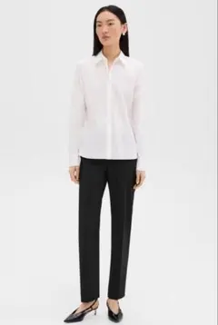 【美品】Theory ホワイト 長袖シャツ クラシック フィットのサムネイル