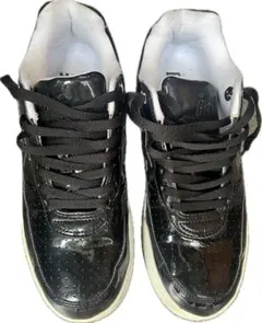 BAPE Bapesta ブラック パテントレザー スニーカーのサムネイル