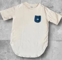 Lee リー デニムポケット 半袖Tシャツ オフホワイト 綿100％ FREEのサムネイル