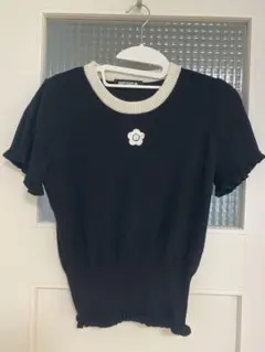 MARY QUANT デイジー刺繍 半袖ニット　アームカバー付きのサムネイル