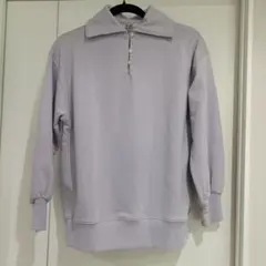 ラベンダーカラー 襟付きプルオーバー