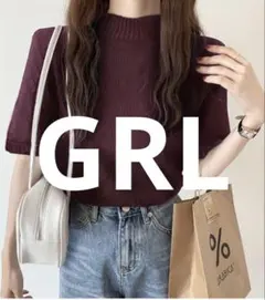 【美品売り切り】早い者勝ち‼️GRL クロップドニットトップス