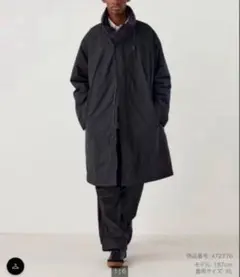 UNIQLO:C　フーデッドコート　S　黒