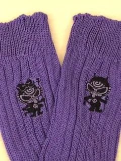 ヒスミニ レッグウォーマー　デビルキンB&G パープル