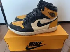 美品　Nike Air Jordan 1 黒/黄色/白　26.0 Taxi
