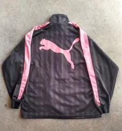 PUMA ジャージ 上　ブラックグレー/ピンク　バックプリント　プージャーＹ２Ｋ