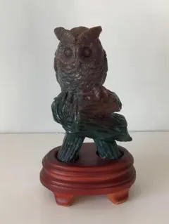 値下げ！ 置物　石　フクロウ　送料無料