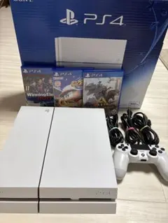 こ*る様 【動作確認済み】PS4 本体 ソフト セット グレイシャー・ホワイト