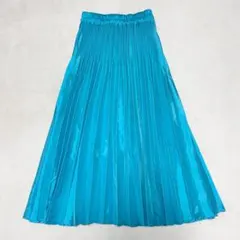 LILA n' citta リーラアンドシッタ 光沢 プリーツ ロングスカート