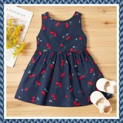 patpat チェリー柄 ワンピース　6〜9ヶ月