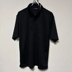 【未使用】 DESCENTE ポロシャツ Mブラック