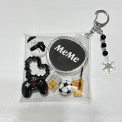 チャーム付 パーツ詰め ポーチ SnowMan 目黒蓮　推し活 メンカラ