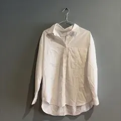 GU ホワイト 長袖シャツ