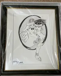 ジョジョ　複製原画　岸辺露伴 JOJO 高級複製原画 荒木飛呂彦原画展 岸辺露伴 - メルカリ