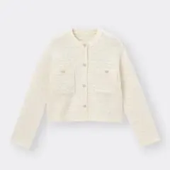 GU ダブルポケットニットジャケット　Lサイズ